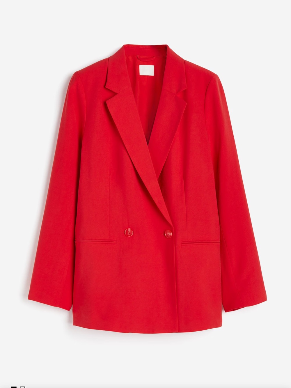 H&M Red Double-Breasted Women's Blazer Jacket NWT Size S